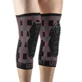 KNEE PROTECTORS MTB SERYT FLOW CHECKER ANTIBACTERIEN, ANTIDERAPANTE, WITHOUT COUTURE DAMIER GREY/BROWN M (SOLD AS A PAIR) 300 g -CE IN 1621.1 LEVEL 1