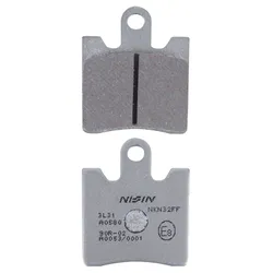 PLAQUETTE DE FREIN NISSIN POUR SUZUKI 250-400 BURGMAN 1996>2006 AV / SYM 125 JOYMAX 2016> AV / YAMAHA 1300 FJR 2006> AV / TRIUMPH 1215 TROPHY 2012>2018 (A0580) (SEMI METAL) -ECE R90