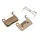 DISC BRAKE PAD SET MTB SHIMANO XTR BM535, M545, M585, M595, M596, M601, M665, M765-M776, M800, M965-M975, S500, S501, R505, T605, T665 (ELVEDES HARD SEMI-METAL) (PAIR CARDED)