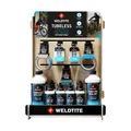 DISPLAY STAND PLV WELDTITE BOIS TUBELESS COMPLETE (4X 1L PREVENTIF TUBELESS - 8X 240ML PREVENTIF TUBELESS - 12 KITS OF 2 VALVES TUBELESS - 7 BASE RIM TUBELESS MTB - 4 BASE RIM TUBELESS ROAD)
