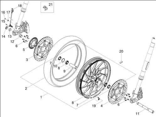 Roue avant