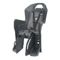 PORTE BEBE/SIEGE ENFANT ARRIERE POLISPORT A FIXER SUR PORTE BAGAGE FIXATION ETAU KOOLAH GRIS COUSSIN GRIS (9 A 22Kgs) HOMOLOGUE EN 14344
