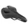 SELLE NEWTON CITY UNISEX MEMORY CONFORT ATHLETIC NOIR 265x165mm RAIL ACIER NOIR (AVEC PADS MEMOIRE DE FORME)