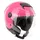 CHILDREN'S HELMET OPEN-FACE TUCANO EL'KID SINGLE VISOR SOLID COLOUR PINK GLOSS SIZE SINGLE YS A YL (49 A 54 cm - INCLUDED 3 INNER OF HELMET) (ECE 22.06)