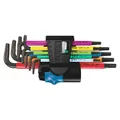 KEY MALES COUDEES TORX WERA 967 TX, BO BLACKLASER (SET 9 PIECES) -BRAND GERMAN FOR THE WORKSHOPS