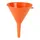 ENTONNOIR PRESSOL EN POLYETHYLENE ORANGE DIAMETRE 100mm (VENDU A L'UNITE)