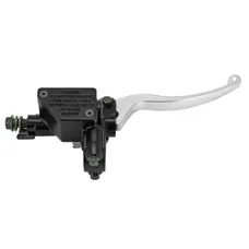 ADAPTABLE SCOOTER BRAKE MASTER CYLINDER SYM 50-125 SYMPHONY S 2010>2014, 50 FIDDLE 3, JET14/PEUGEOT 50-125 TWEET 2010>2019 BLACK/SILVER RIGHT -P2R