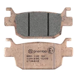 PLAQUETTE DE FREIN BREMBO POUR HONDA 125 FORZA 2015> AR, 350 ADV 2022> AR, 125 SH I 2009>2012 AR, 300 SH I 2007>2019 AR, 350 FORZA 2021>2023 AR (SCOOTER METAL FRITTE) -07064XS