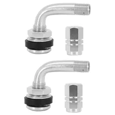 TYRE VALVE TUBELESS ANGLED ALUMINIUM SILVER (PAIR) -REPLAY