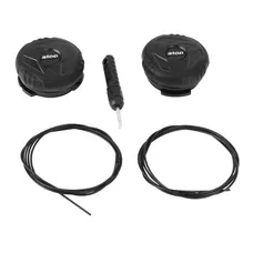 ADJUSTMENT DIAL MICROMETRIQUE ATOP CATLIKE FOR CYCLING SHOE KOMACT'O/MIXINO RC1 BLACK -2 CABLES INCLUDED- (SOLD AS A PAIR)