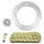 KIT CHAINE ADAPTABLE HYOSUNG 125 COMET GT R 2003>2015 428 14x52 (DIAM COURONNE 142/164/8.5) (DEMULTIPLICATION ORIGINE) -AFAM