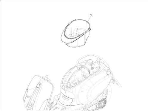 Logement casque - Dessous de selle