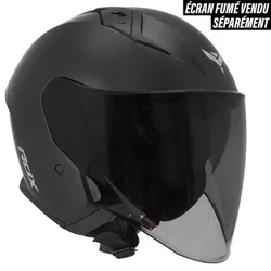 CASQUE JET MAXISCOOT ADX AJ300 NOIR MAT XL (DOUBLE ECRAN) (ECE 22.06)