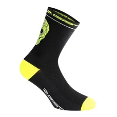 SOCKS/ANKLE SOCKS SUMMER GIST CRANE/SKULL BLACK-YELLOW FLUORESCENT 36/39 - HEIGHT 18 cm (PAIR) -5860