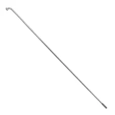 E-BIKE SPOKE STAINLESS STEEL SILVER 2.3 mm L 186 mm HEAD ANGLED (SOLD INDIVIDUALLY WITHOUT NUT) - VOIR 185897 FOR NUT