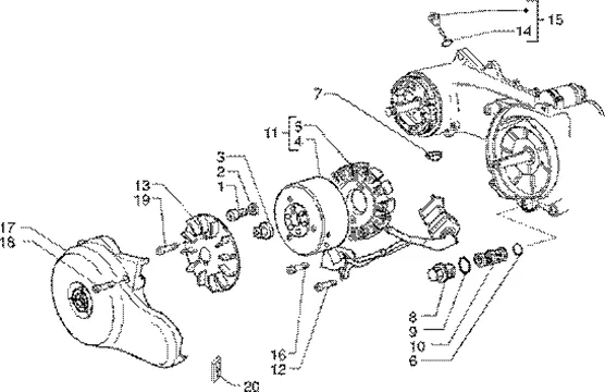 Volant magnetique