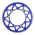 ADAPTABLE REAR SPROCKET 50CC GEARED MOTORCYCLE VOCA BESTIA SHERCO 50 SUPERMOTARD 2002>2013, 50 SE R ENDURO 2014>2017, 50 SM RS FACTORY 2018>2020 428 53 DTS ALUMINIUM CNC BLUE (DIAMETER 110/125/8.5)