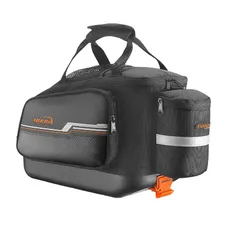 BAG REAR BICYCLE TRUNKBAG IBERA COMMUTER BAG BLACK 17L MOUNTING KIT CARRIER SYSTEM PAKRAK (38X22X26CM) 