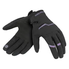 GANTS ETE TUCANO FEMME MIKY EVO LADY NOIR/VIOLET T 8,5 (L) (HOMOLOGUE EN 13594:2015-CE) (COMPATIBLE ECRAN TACTILE)
