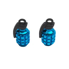 CAP OF VALVE SCOOTER/MOPED REPLAY VS GRENADE BLUE (PAIR)