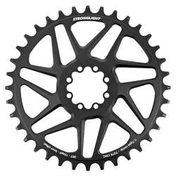 MTB CHAINRING DIRECT MOUNT 8 HOLES FOR SRAM SX/NX/GX STRONGLIGHT SINGLE ALUMINIUM BLACK 36T - 12-SPEED NARROW WIDE (OFFSET 3 mm)