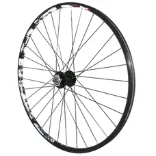 MTB WHEEL DISC LOCKING 27.5" KARMA FRONT BLACK HUB VELOX 6 HOLES 32 SPOKES RIM 21C 32 SPOKES RIM 21C