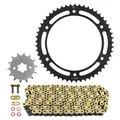 KIT CHAINE ADAPTABLE YAMAHA 125 WR X SUPERMOTO 2009>2016, 125 WR R 2009>2015 428 14x53 (DEMULTIPLICATION ORIGINE) -JT SPROCKETS