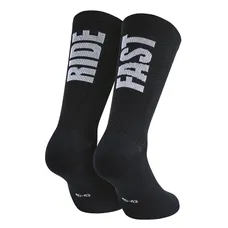 SOCKS/ANKLE SOCKS SUMMER GIST RIDE FAST BLACK 36/39 ANTIBACTERIEN - HEIGHT 22 cm (PAIR) -5875
