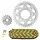 KIT CHAINE ADAPTABLE KYMCO 125 CK1 2014>2017 428 15x38 (DIAM COURONNE 58/90/8.5/10.5) (DEMULTIPLICATION ORIGINE) -AFAM