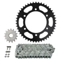 KIT CHAINE ADAPTABLE BENELLI 702 TRK 2023> 520 15x46 (DEMULTIPLICATION ORIGINE) -AFAM