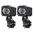 FEU/ECLAIRAGE ADDITIONNEL UNIVERSEL ECOBENE KD20 LED ORIENTABLE 12V 50W ALU CNC NOIR (TELECOMMANDE SANS FIL INCLUSE) (PAIRE)