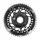 ROAD CHAINRING DIRECT MOUNT FOR SRAM OEM 46/33T INNER+OUTER RED 2X12-SPEED ALUMINIUM BLACK