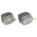 CLIGNOTANT SCOOT ADAPTABLE MBK 50 BOOSTER 1990>2003/YAMAHA 50 BWS 1990>2003 AV TRANSPARENT/CARBONE (PAIRE) ** -REPLAY