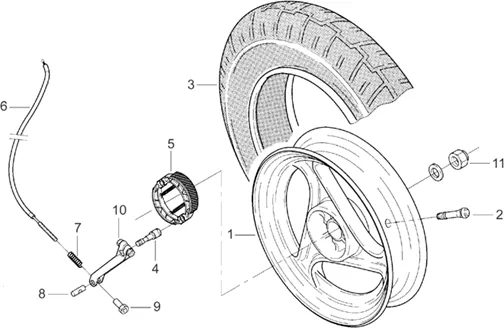 Roue arrière