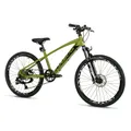 CONVENTIONAL BICYCLE MTB 24 LEADER FOX CAPITAN 2025 GARCON GREEN KAKI MATTE 8-SPEED (SIZE CHILDREN'S 135 TO 145 cm) -MECANIQUE TO DISC