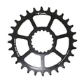MTB CHAINRING DIRECT MOUNT FOR CANNONDALE AI TA ONE C55 28T COMPATIBLE FSA TA 10/11/12-SPEED BLACK (OFFSET 6 mm)