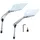 REAR-VIEW MIRROR SCOOTER REPLAY X-RUN2 WHITE (PAIR) (ROD DIAMETER 8 mm X L90MM)