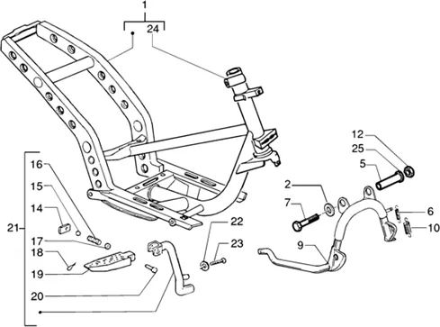 Chassis-bequille