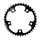 PLATEAU ROUTE 5BRA D.110 TA ZEPHYR 38DTS INTERIEUR NOIR ALU 7075 TYPE SHIMANO 9/10V.