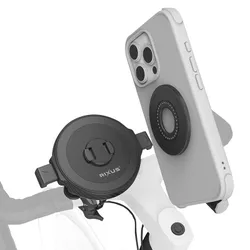 SMARTPHONE MOUNT/TELEPHONE RIXUS ONE-LOCK ANTI-CHOC MAG SET MOUNTING KIT HANDLEBAR DIAMETER 23 TO 38 mm + MOUNT ADHESIF FOR COQUE (SOLD INDIVIDUALLY) -RXHB05