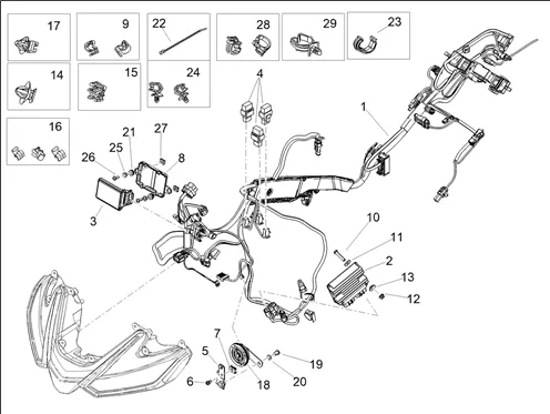 Circuit electrique AV