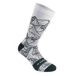 SOCKS/ANKLE SOCKS SUMMER GIST TRENDY WHITE ALTITUDE 38/42 ECOLOGIQUE - HEIGHT 20 cm (PAIR) -5863