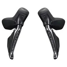 LEVIER/MANETTE ROUTE HYDRAULIQUE SHIMANO ULTEGRA AVANT+ ARRIERE 12V. R8170 Di2 DOUBLE NOIR (PAIRE) (MONTAGE ATELIER) -HUILE MINERALE