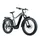 ELECTRIC BICYCLE/E-BIKE MTB FAT BIKE 26 LEADER FOX BRASA SILVER 11-SPEED MID-DRIVE MOTOR PANASONIC GX ULTIMATE 36-SPEED 95NM BATTERY 20AH (20'' - H47CM - SIZE L - FOR ADULT OF 178 cm TO 190 cm)
