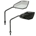 REAR-VIEW MIRROR SCOOTER REPLAY ARROW BLACK ROD BLACK DIAMETER 8 mm (PAIR) **