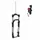 MTB FORK 27.5 " ZOOM 868S TO RESSORT BLACK ADJUSTABLE/BLOCABLE WITH SHIFTER AU HANDLEBAR DEB. 100 mm FOR THRU AXLE BOOST 15-110 PIVOT LISSE CONIQUE 1''1/8-1"1/2 OUTER COMPATIBLE DISC