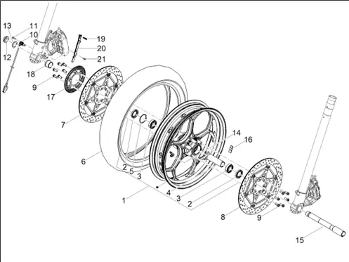 Roue avant