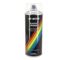 APPRET PEINTURE MOTIP PRIMER PRO SPECIAL PLASTIQUE TRANSPARENT (AEROSOL/BOMBE 400 ml) (04063)
