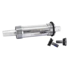 BOITIER PEDALIER CARRE ALU A ROULEMENT 159,5 mm POUR FATBIKE (boite de 100 mm DIAM 25,5 mm) FILETAGE ANGLAIS / BSC / 1,37x24