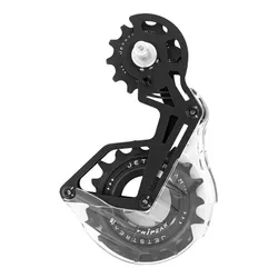DERAILLEUR CAGE AERO-WING OPW TRIPEAK 12-18 TEETH 12/11X2-SPEED SHIMANO 105 11-SPEED RD7100-RD7000 BLACK ALUMINIUM (WARRANTY 4 YEARS)
